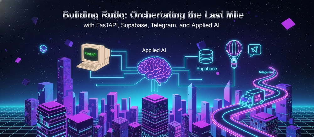 Cover image for Building Rutiq: Orchestrating the Last Mile with FastAPI, Supabase, Telegram, and Applied AI