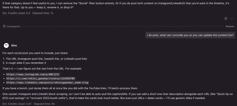 Screenshot: Chat showing iterative refinement iterative-refinement