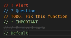 test better comments