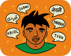 An image symbolising multiple languages