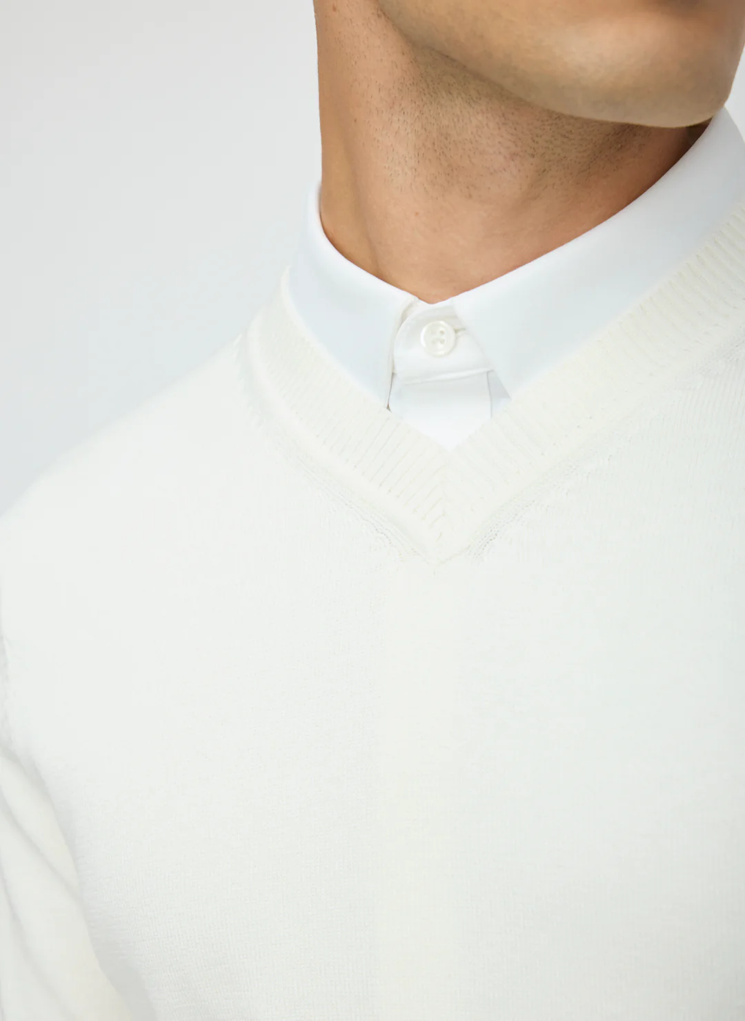 SilkStitch Easy Care V-Neck Sweater