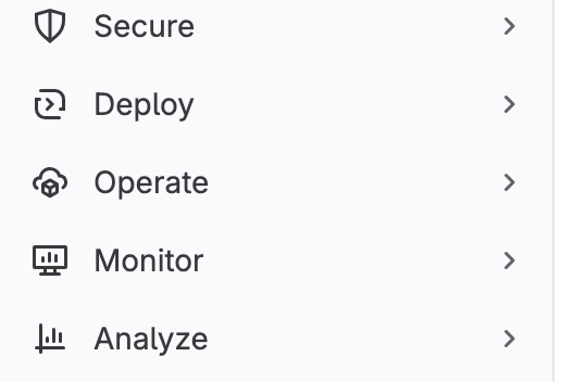 Extra menu features of GitLab