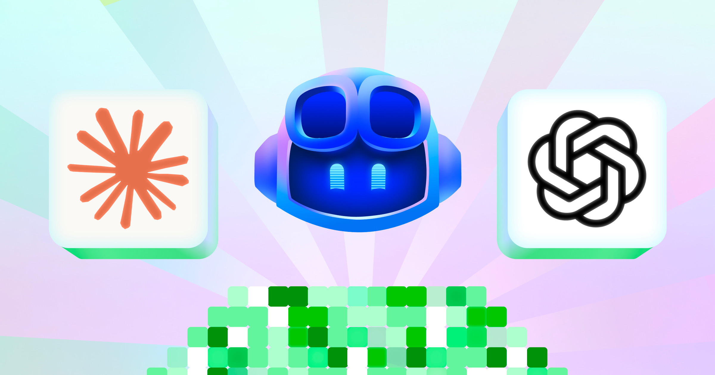 Decorative header image showing the GitHub Copilot, Claude, and OpenAI logos.