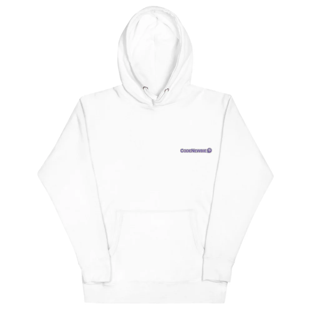 CodeNewbie Logo Fitted Hoodie