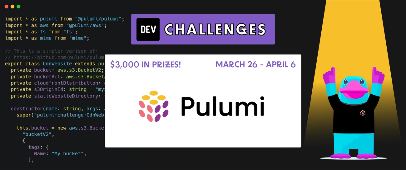 Pulumi Deploy and Document Challenge