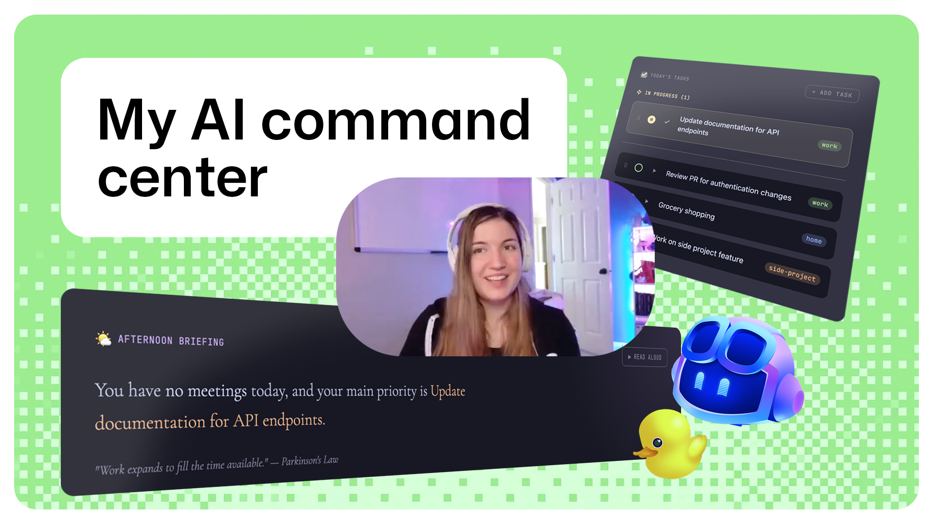 Thumbnail showing 'My AI command center'