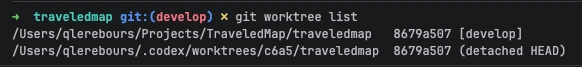 Created worktree