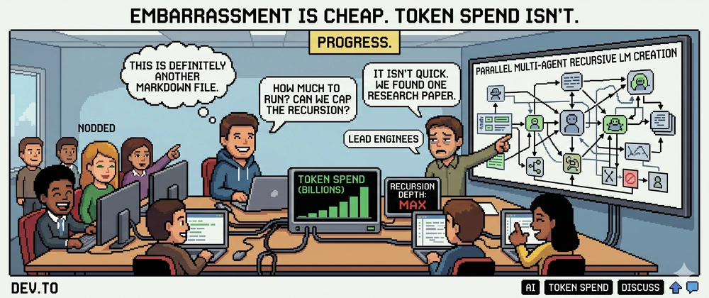 Cover image for Embarrassment is cheap. Token spend isn't.